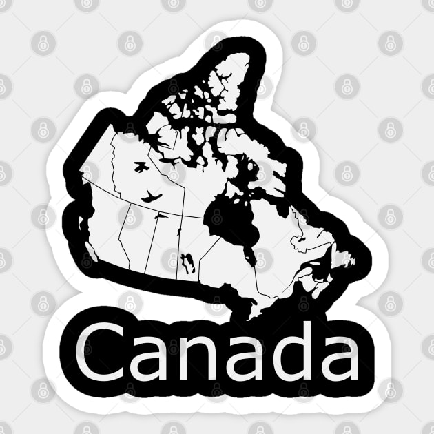 Canada (Canadian Map) Sticker by Random Beauty